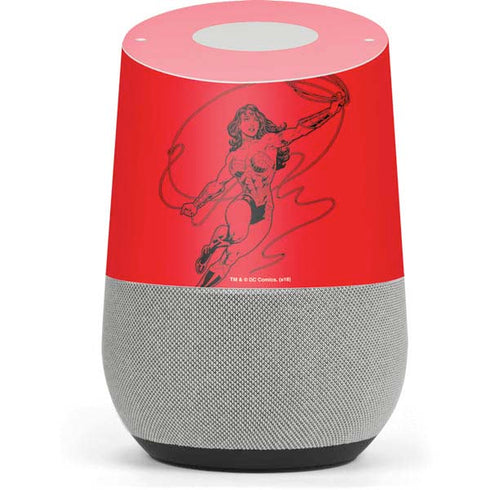 DC Comics Wonder Woman Comic Pop Google Home Skin